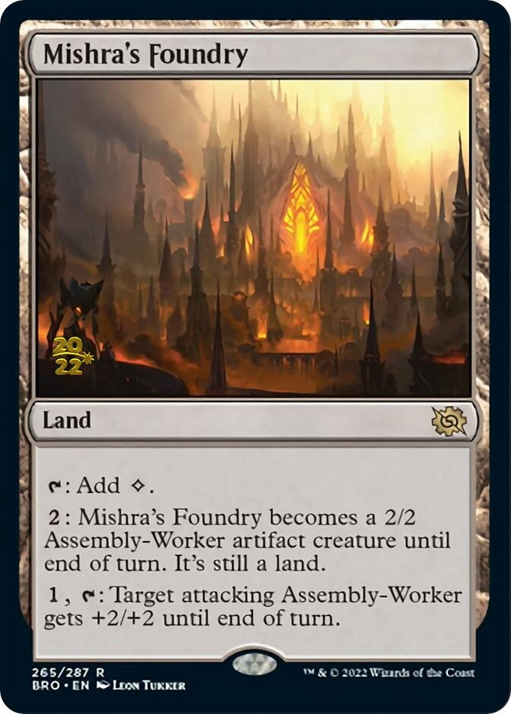 Mishra's Foundry [The Brothers' War Prerelease Promos] | Jomio and Rueliete's Cards and Comics