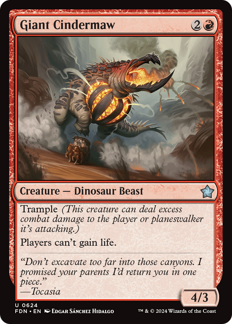 Giant Cindermaw [Foundations] | Jomio and Rueliete's Cards and Comics