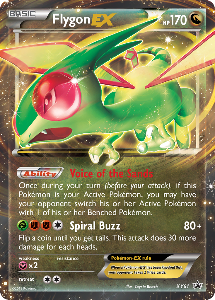 Flygon EX (XY61) [XY: Black Star Promos] | Jomio and Rueliete's Cards and Comics