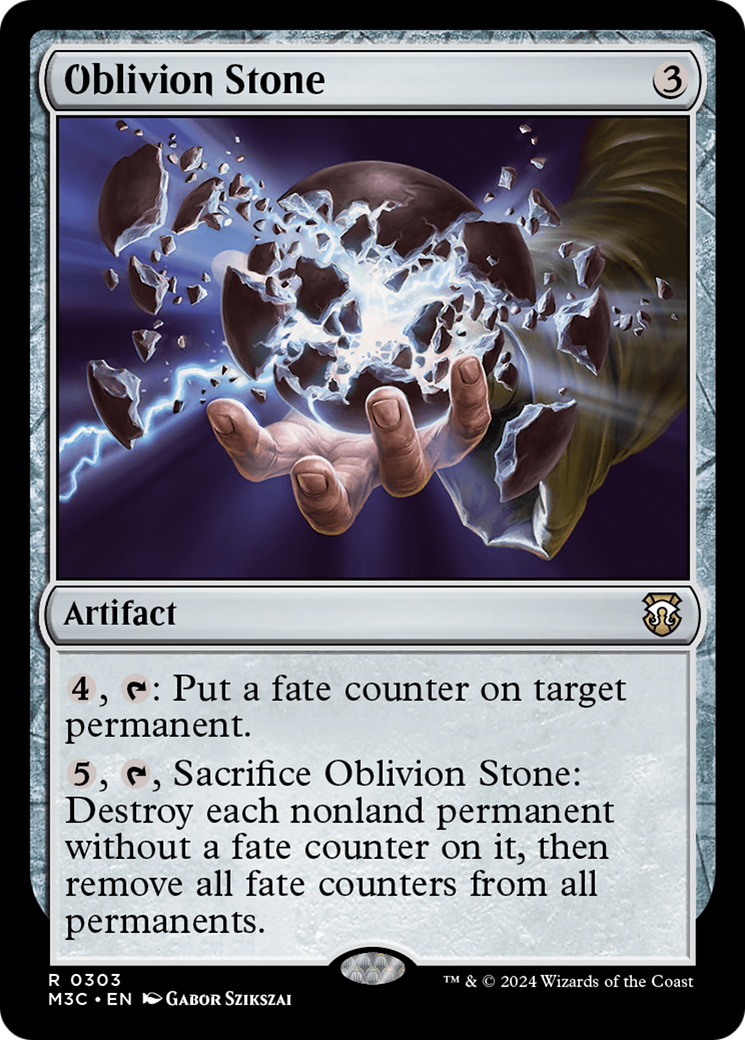Oblivion Stone (Ripple Foil) [Modern Horizons 3 Commander] | Jomio and Rueliete's Cards and Comics
