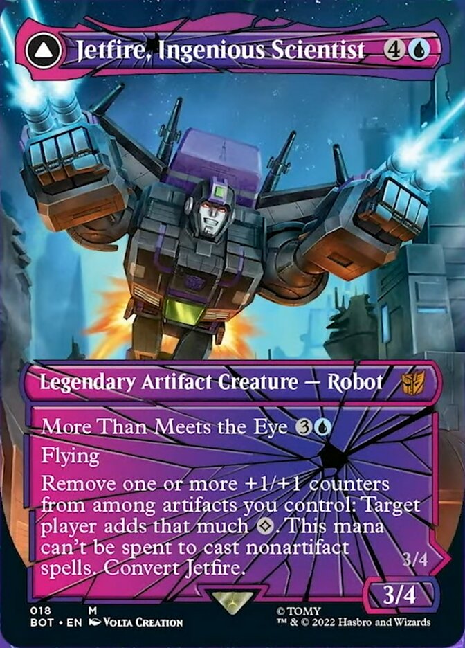 Jetfire, Ingenious Scientist // Jetfire, Air Guardian (Shattered Glass) [Transformers] | Jomio and Rueliete's Cards and Comics