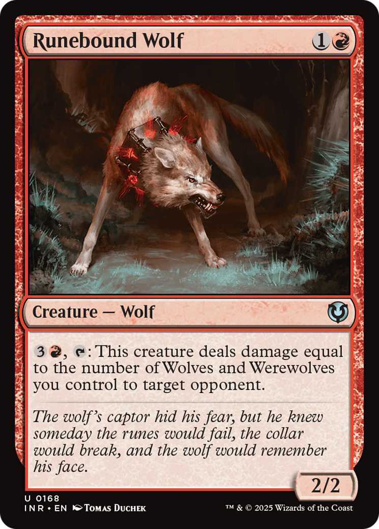 Runebound Wolf [Innistrad Remastered] | Jomio and Rueliete's Cards and Comics