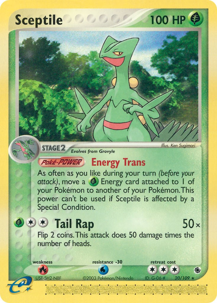 Sceptile (20/109) [EX: Ruby & Sapphire] | Jomio and Rueliete's Cards and Comics