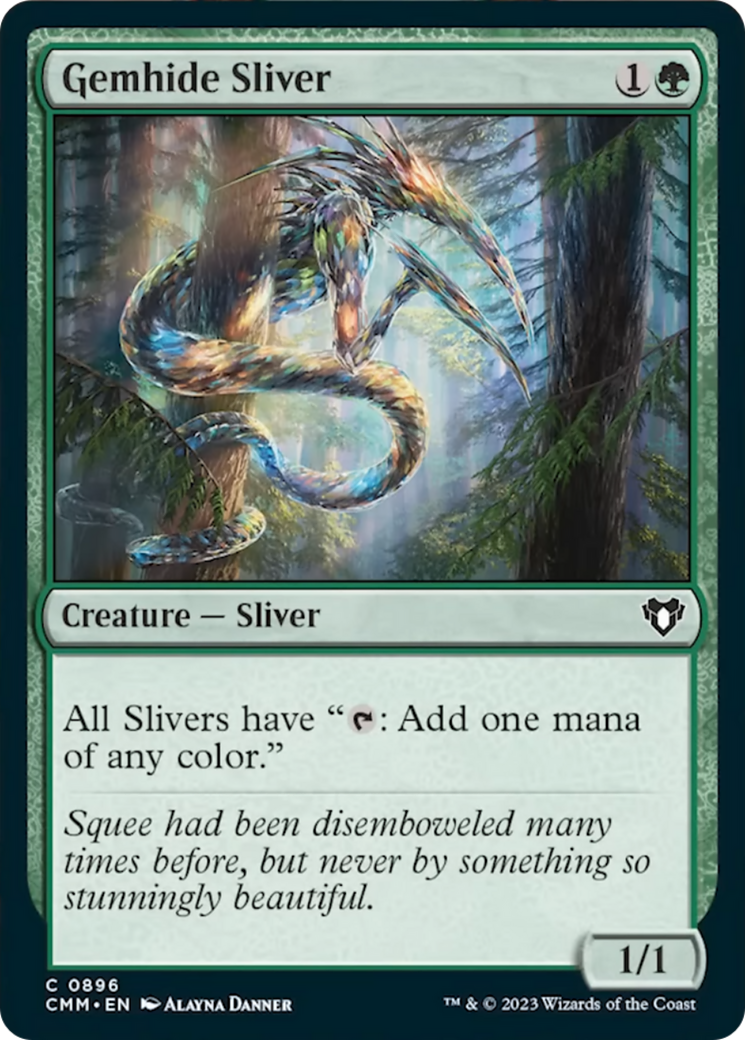 Gemhide Sliver [Commander Masters] | Jomio and Rueliete's Cards and Comics