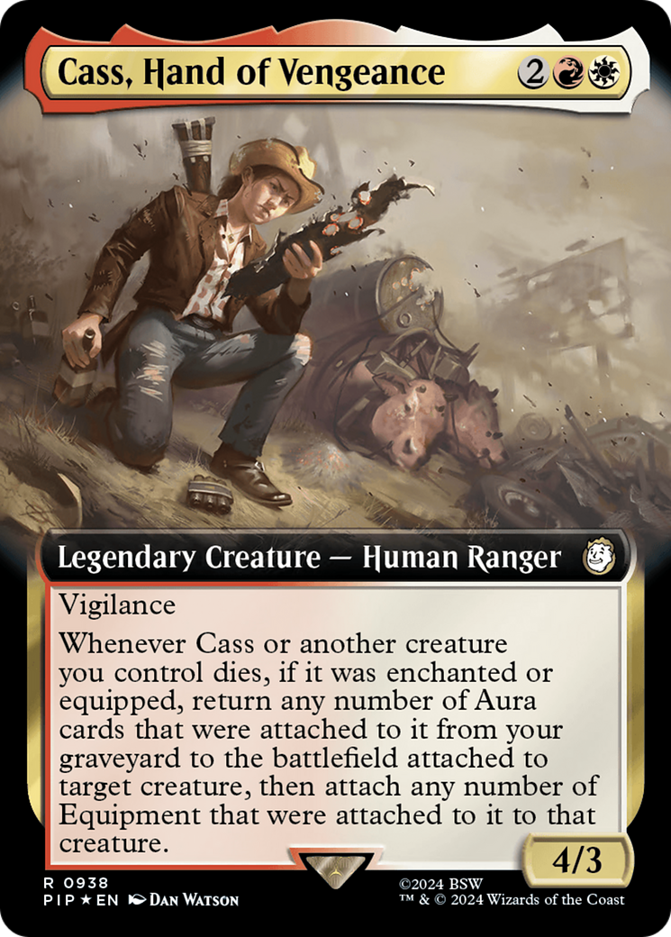 Cass, Hand of Vengeance (Extended Art) (Surge Foil) [Fallout] | Jomio and Rueliete's Cards and Comics