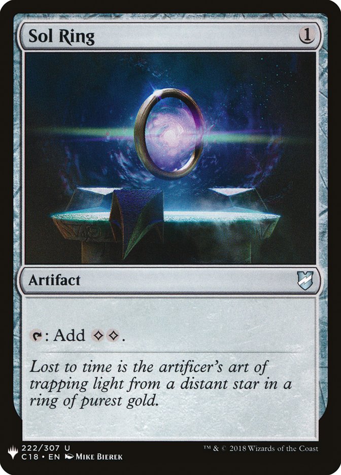 Sol Ring [The List] | Jomio and Rueliete's Cards and Comics
