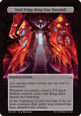 Dark Wings Bring Your Downfall (Full Art) [Duskmourn: Archenemy] | Jomio and Rueliete's Cards and Comics