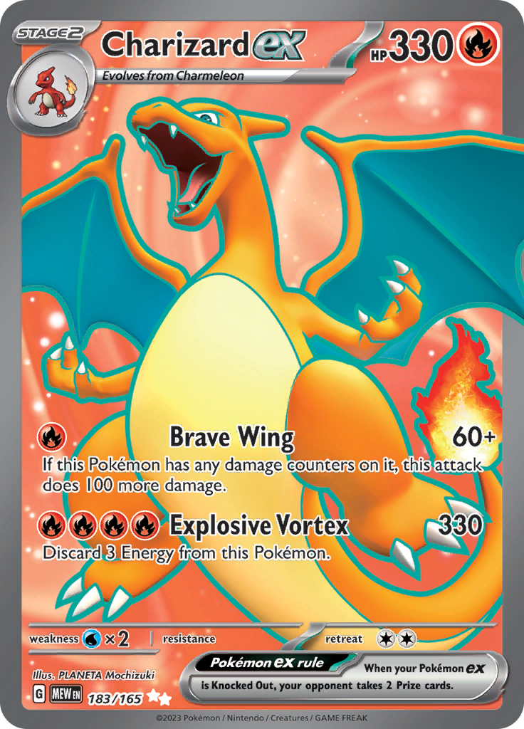 Charizard ex (183/165) [Scarlet & Violet 151] | Jomio and Rueliete's Cards and Comics
