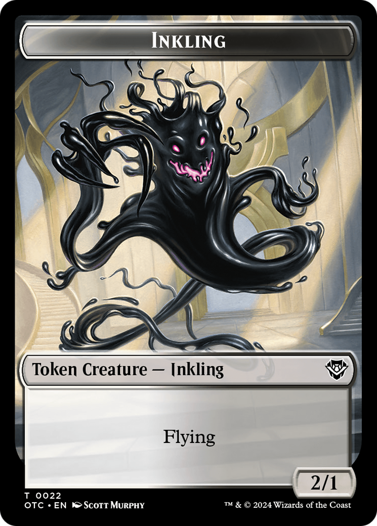 Inkling // Treasure Double-Sided Token [Outlaws of Thunder Junction Commander Tokens] | Jomio and Rueliete's Cards and Comics