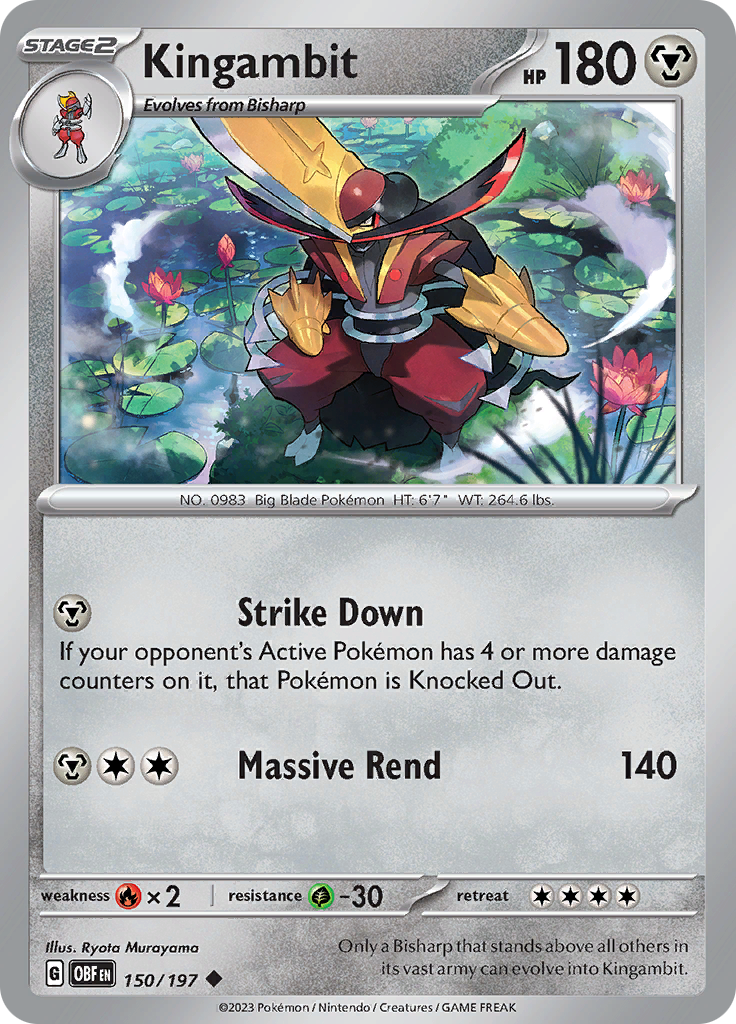 Kingambit (150/197) [Scarlet & Violet: Obsidian Flames] | Jomio and Rueliete's Cards and Comics