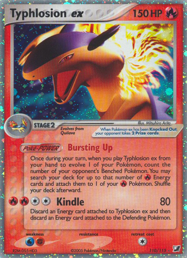 Typhlosion ex (110/115) [EX: Unseen Forces] | Jomio and Rueliete's Cards and Comics