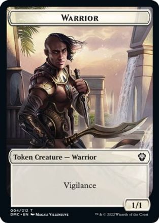 Zombie Knight // Warrior Double-Sided Token [Dominaria United Commander Tokens] | Jomio and Rueliete's Cards and Comics