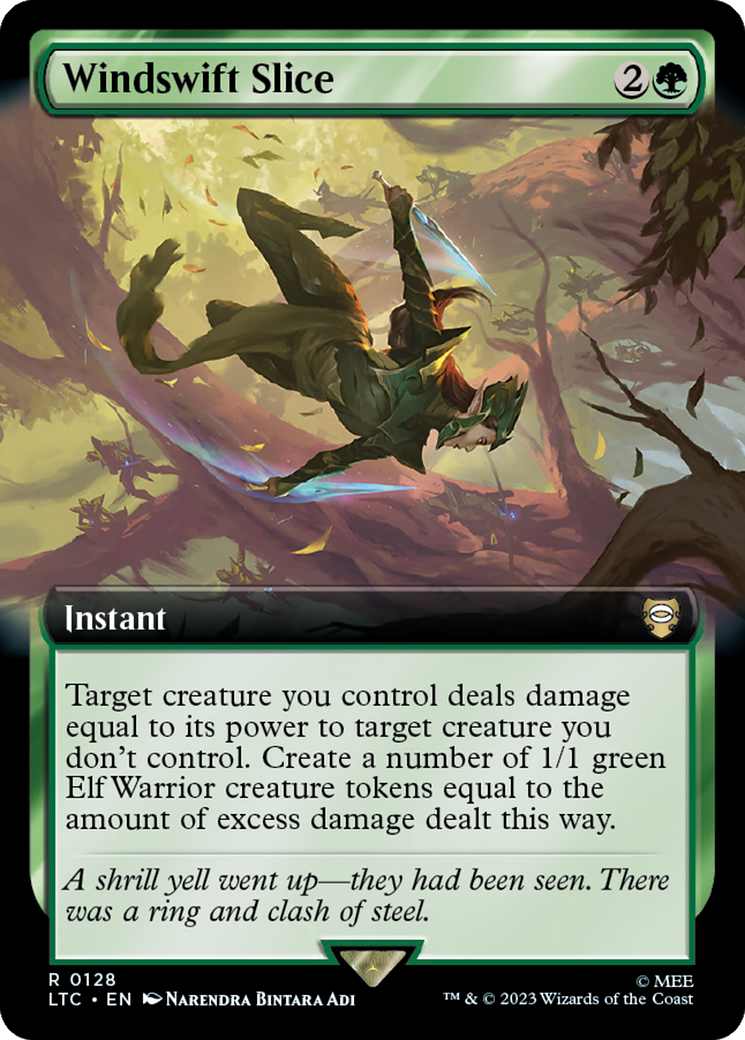 Windswift Slice (Extended Art) [The Lord of the Rings: Tales of Middle-Earth Commander] | Jomio and Rueliete's Cards and Comics