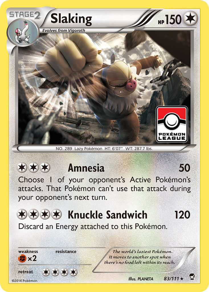 Slaking (83/111) [XY: Furious Fists] | Jomio and Rueliete's Cards and Comics