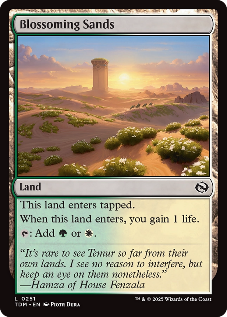 Blossoming Sands [Tarkir: Dragonstorm] | Jomio and Rueliete's Cards and Comics