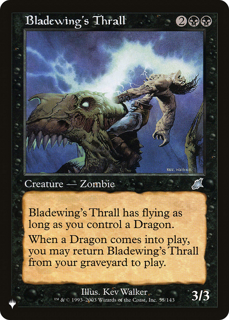 Bladewing's Thrall [The List] | Jomio and Rueliete's Cards and Comics