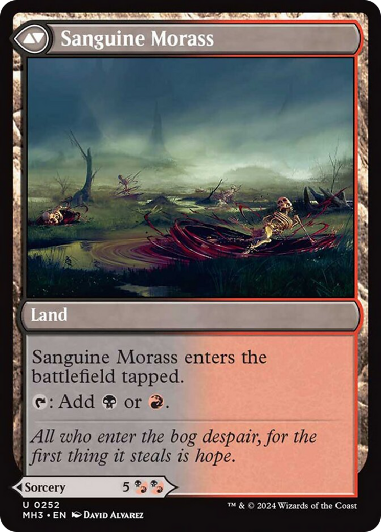 Bloodsoaked Insight // Sanguine Morass [Modern Horizons 3] | Jomio and Rueliete's Cards and Comics