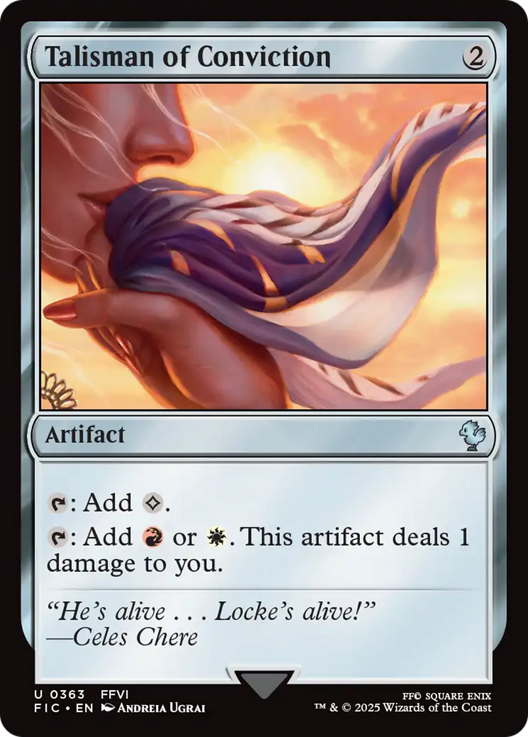 Talisman of Conviction [FINAL FANTASY Commander] | Jomio and Rueliete's Cards and Comics