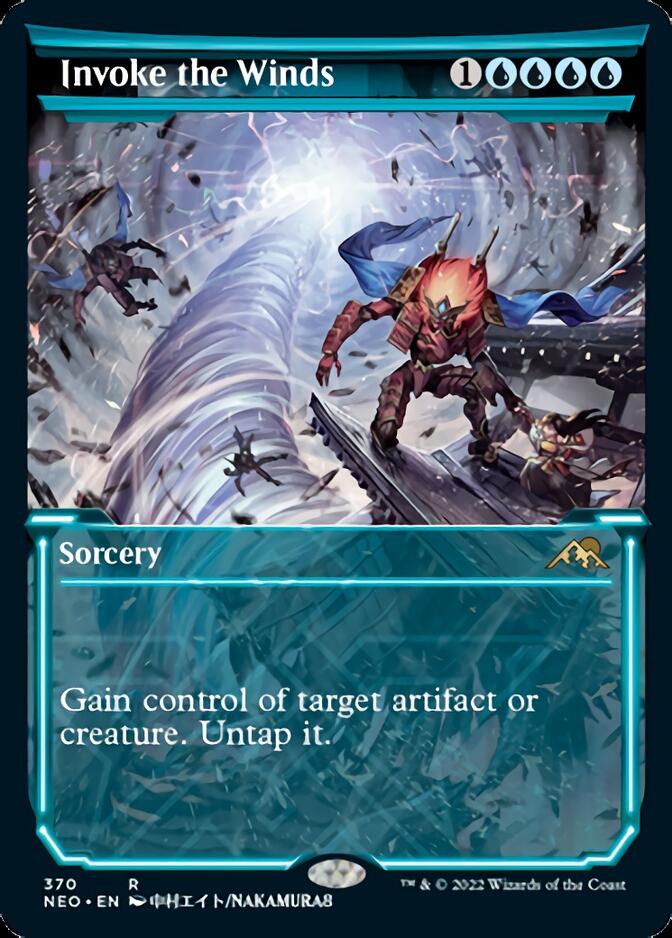 Invoke the Winds (Showcase Soft Glow) [Kamigawa: Neon Dynasty] | Jomio and Rueliete's Cards and Comics