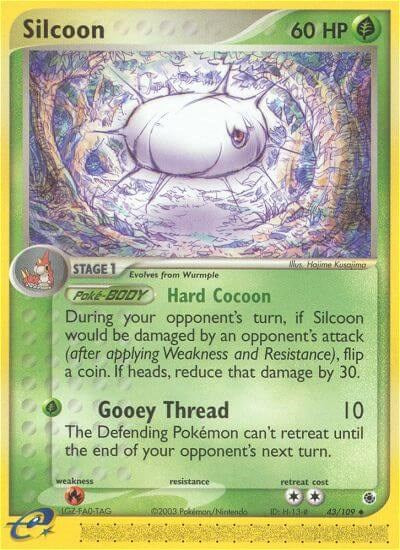 Silcoon (43/109) [EX: Ruby & Sapphire] | Jomio and Rueliete's Cards and Comics