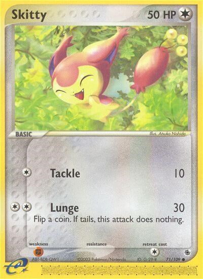 Skitty (71/109) [EX: Ruby & Sapphire] | Jomio and Rueliete's Cards and Comics
