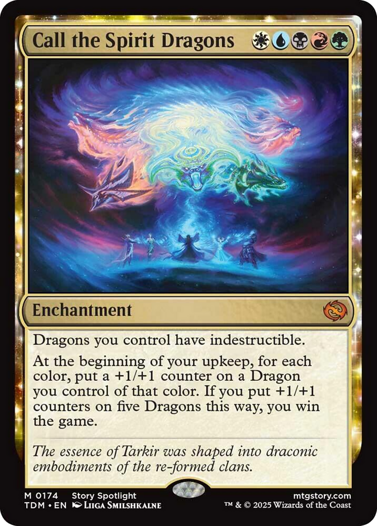 Call the Spirit Dragons [Tarkir: Dragonstorm] | Jomio and Rueliete's Cards and Comics