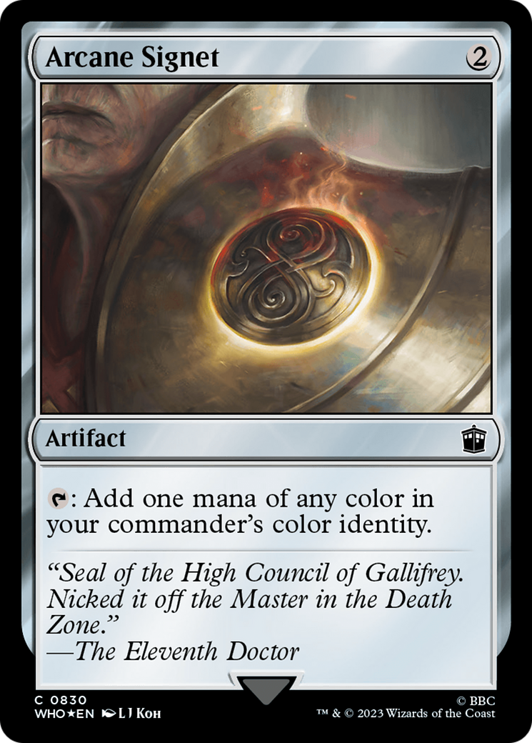 Arcane Signet (Surge Foil) [Doctor Who] | Jomio and Rueliete's Cards and Comics
