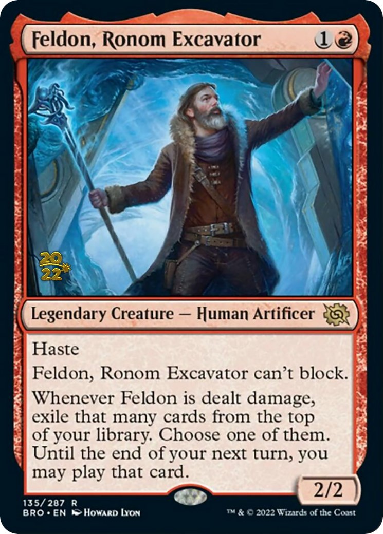 Feldon, Ronom Excavator [The Brothers' War Prerelease Promos] | Jomio and Rueliete's Cards and Comics