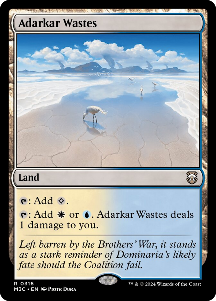 Adarkar Wastes (Ripple Foil) [Modern Horizons 3 Commander] | Jomio and Rueliete's Cards and Comics