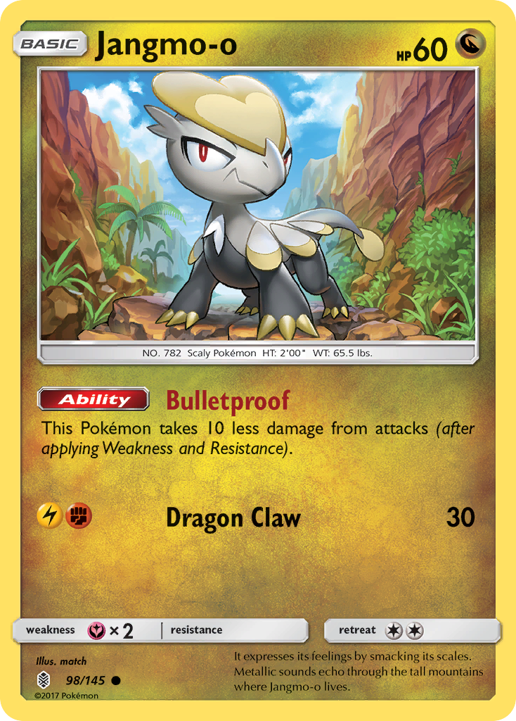 Jangmo-o (98/145) [Sun & Moon: Guardians Rising] | Jomio and Rueliete's Cards and Comics