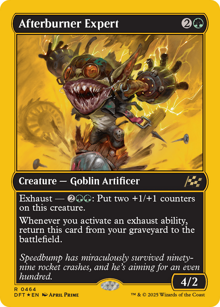 Afterburner Expert (First-Place Foil) [Aetherdrift] | Jomio and Rueliete's Cards and Comics