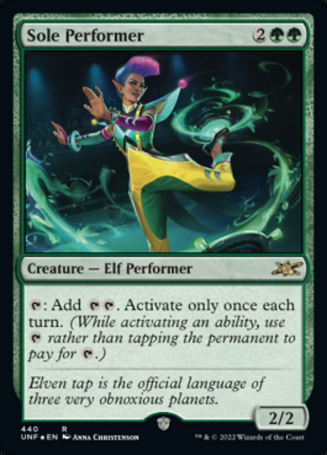 Sole Performer (Galaxy Foil) [Unfinity] | Jomio and Rueliete's Cards and Comics