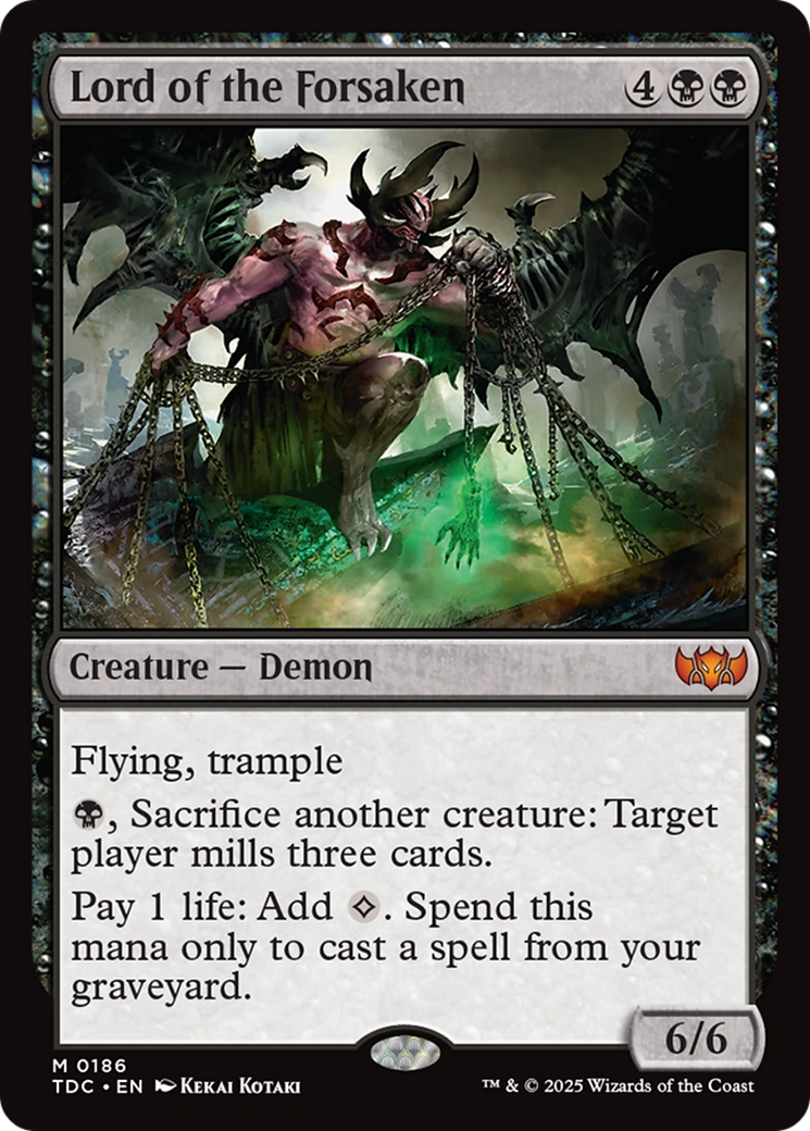 Lord of the Forsaken [Tarkir: Dragonstorm Commander] | Jomio and Rueliete's Cards and Comics