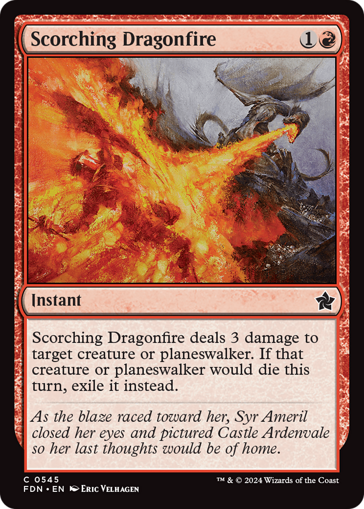 Scorching Dragonfire [Foundations] | Jomio and Rueliete's Cards and Comics