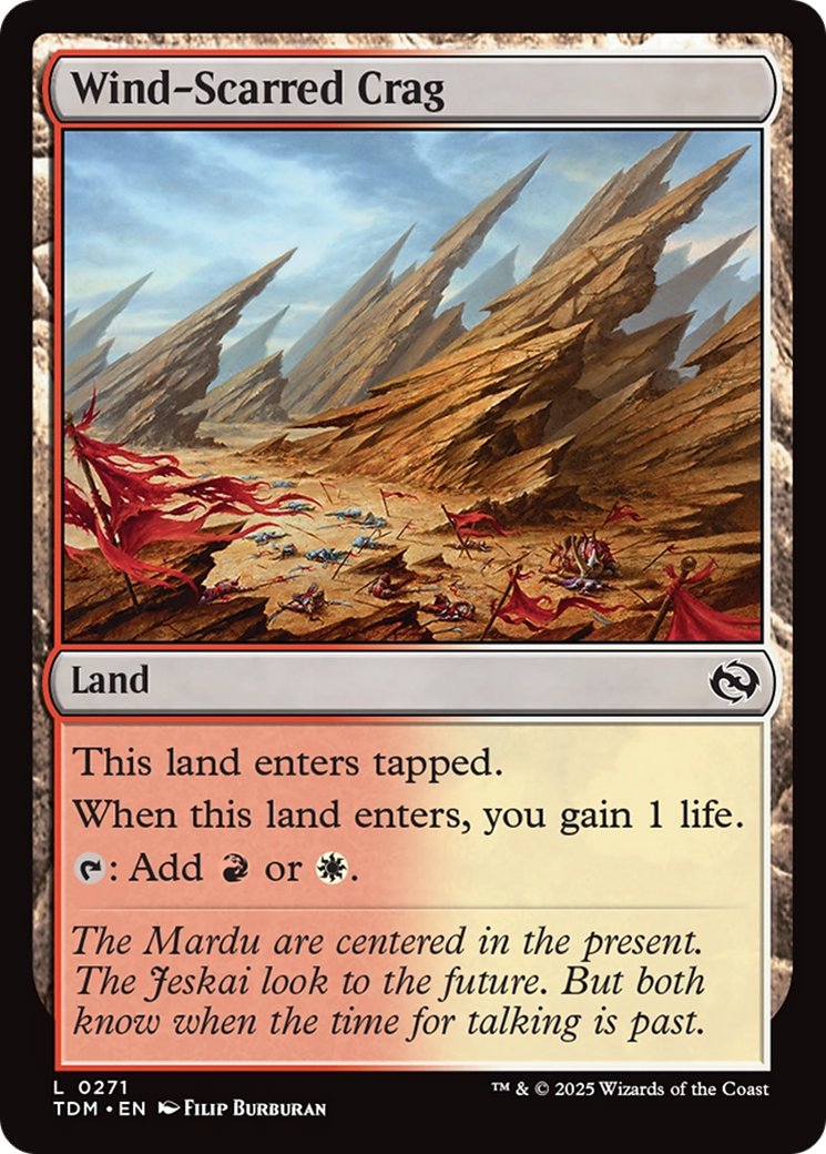 Wind-Scarred Crag [Tarkir: Dragonstorm] | Jomio and Rueliete's Cards and Comics