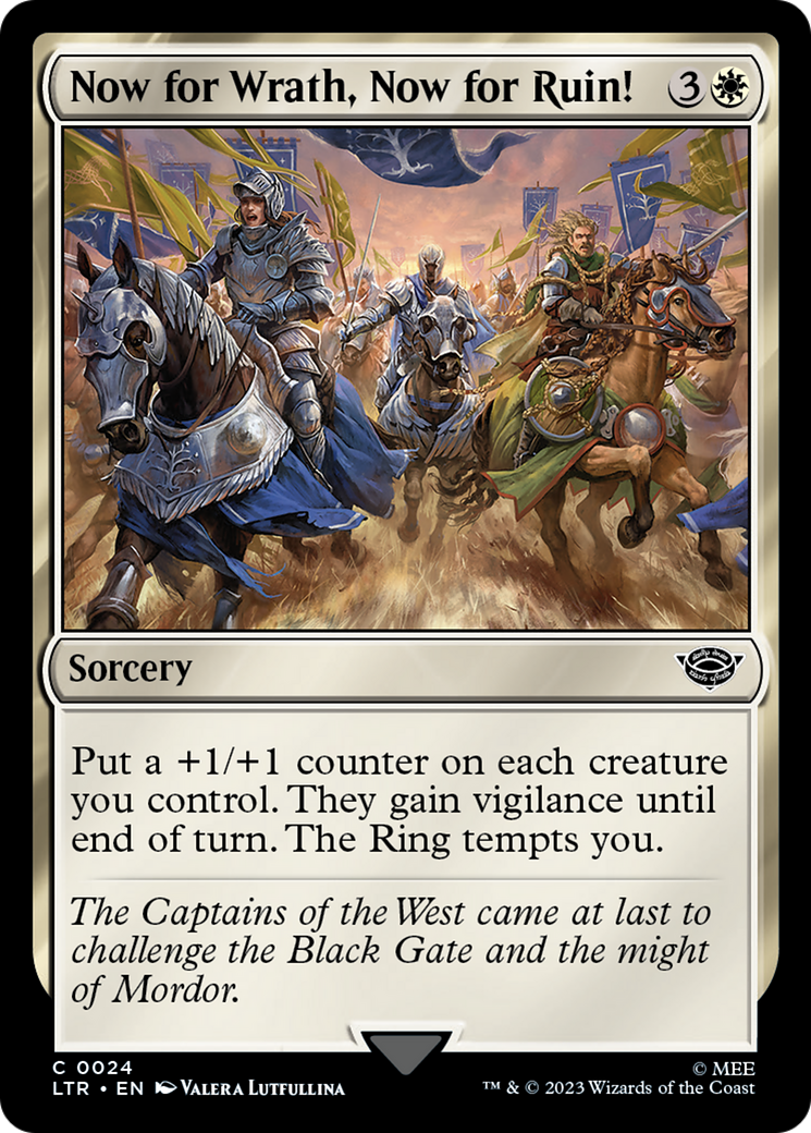 Now for Wrath, Now for Ruin! [The Lord of the Rings: Tales of Middle-Earth] | Jomio and Rueliete's Cards and Comics