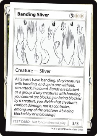 Banding Sliver (2021 Edition) [Mystery Booster Playtest Cards] | Jomio and Rueliete's Cards and Comics