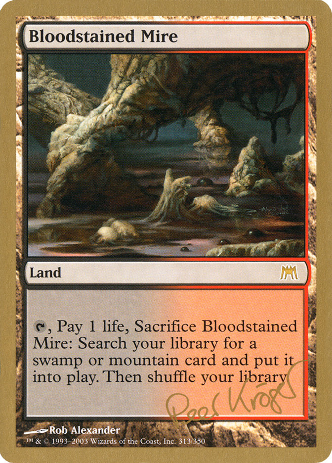 Bloodstained Mire (Peer Kroger) [World Championship Decks 2003] | Jomio and Rueliete's Cards and Comics