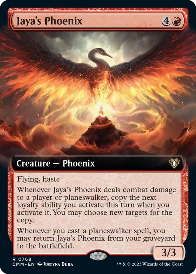 Jaya's Phoenix (Extended Art) [Commander Masters] | Jomio and Rueliete's Cards and Comics