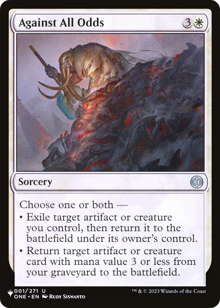 Against All Odds [The List] | Jomio and Rueliete's Cards and Comics