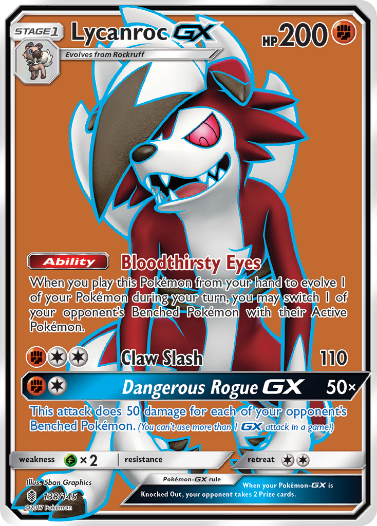 Lycanroc GX (138/145) [Sun & Moon: Guardians Rising] | Jomio and Rueliete's Cards and Comics