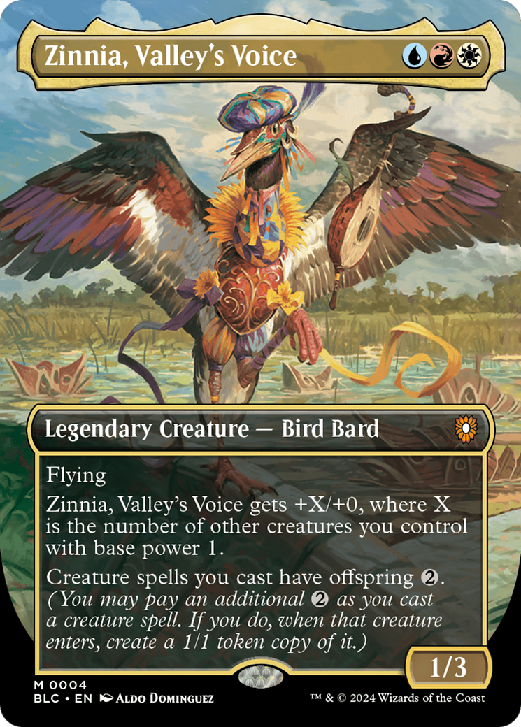 Zinnia, Valley's Voice (Borderless) [Bloomburrow Commander] | Jomio and Rueliete's Cards and Comics