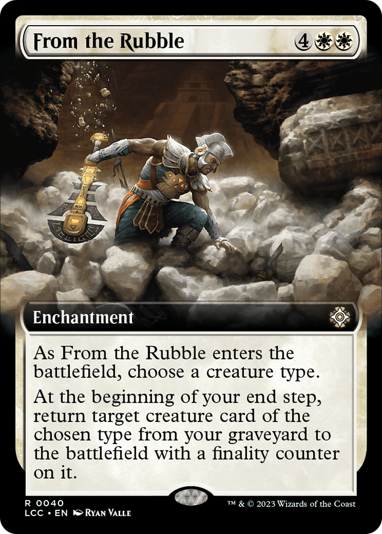 From the Rubble (Extended Art) [The Lost Caverns of Ixalan Commander] | Jomio and Rueliete's Cards and Comics
