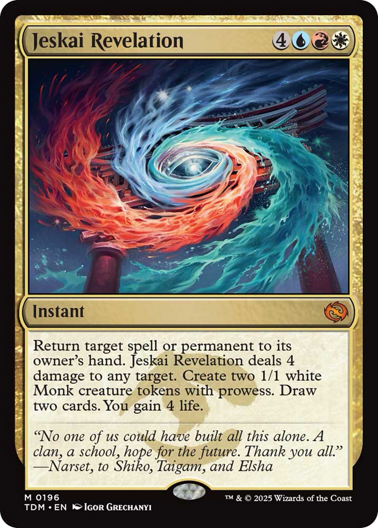 Jeskai Revelation [Tarkir: Dragonstorm] | Jomio and Rueliete's Cards and Comics