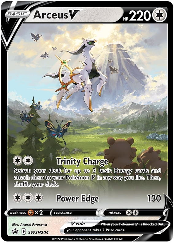 Arceus V (SWSH204) [Sword & Shield: Black Star Promos] | Jomio and Rueliete's Cards and Comics