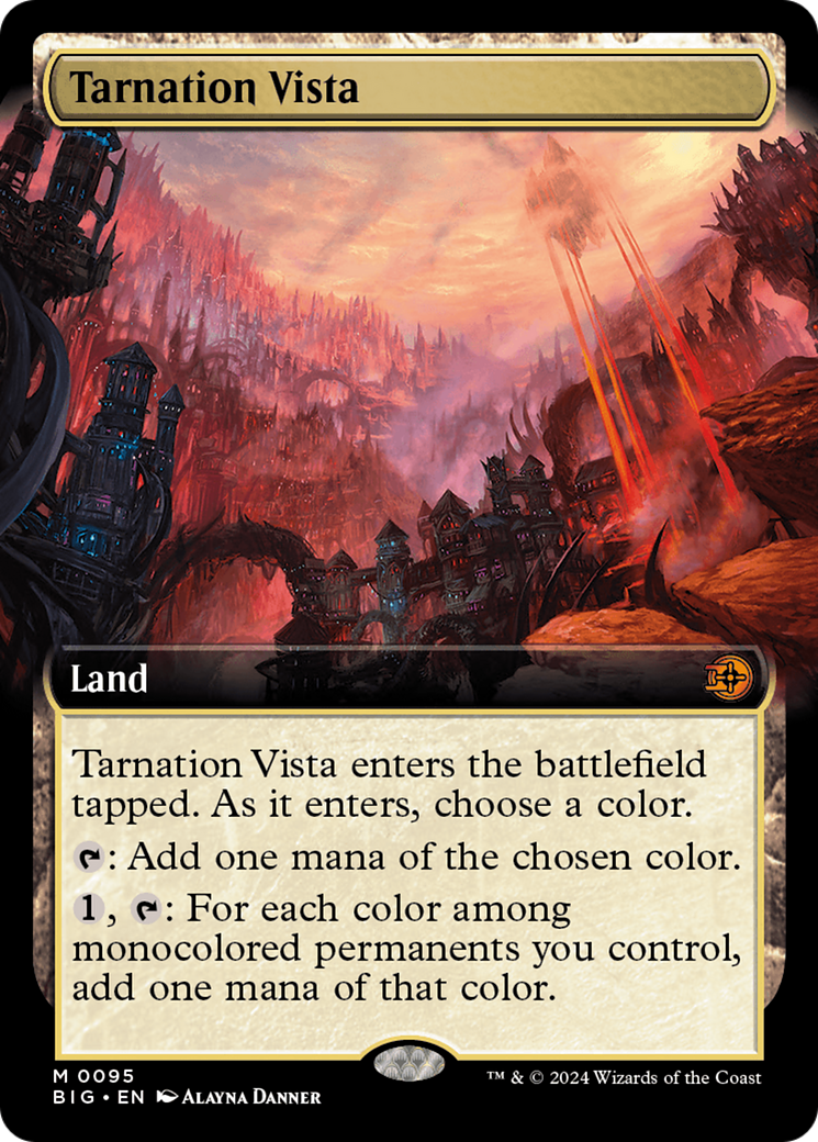 Tarnation Vista (Extended Art) [Outlaws of Thunder Junction: The Big Score] | Jomio and Rueliete's Cards and Comics