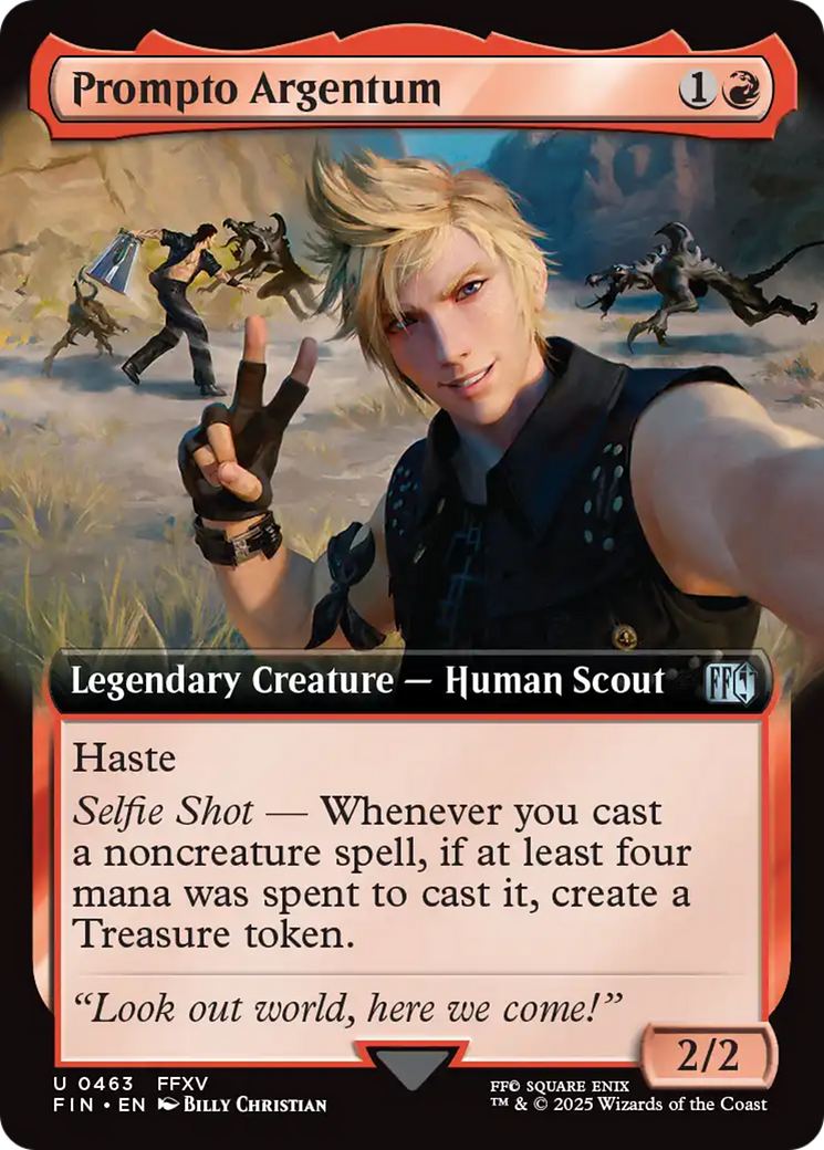 Prompto Argentum (Extended Art) [FINAL FANTASY] | Jomio and Rueliete's Cards and Comics