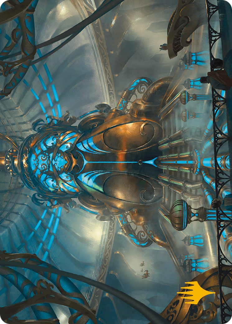 Aether Refinery Art Card (Gold-Stamped Planeswalker Symbol) [Modern Horizons 3 Art Series] | Jomio and Rueliete's Cards and Comics