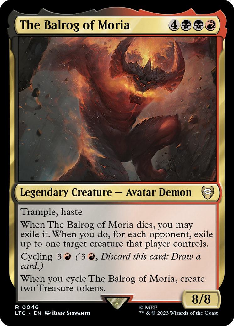 The Balrog of Moria [The Lord of the Rings: Tales of Middle-Earth Commander] | Jomio and Rueliete's Cards and Comics