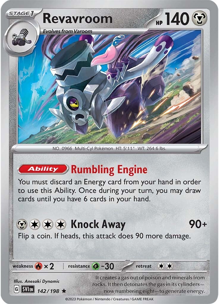 Revavroom (142/198) [Scarlet & Violet: Base Set] | Jomio and Rueliete's Cards and Comics